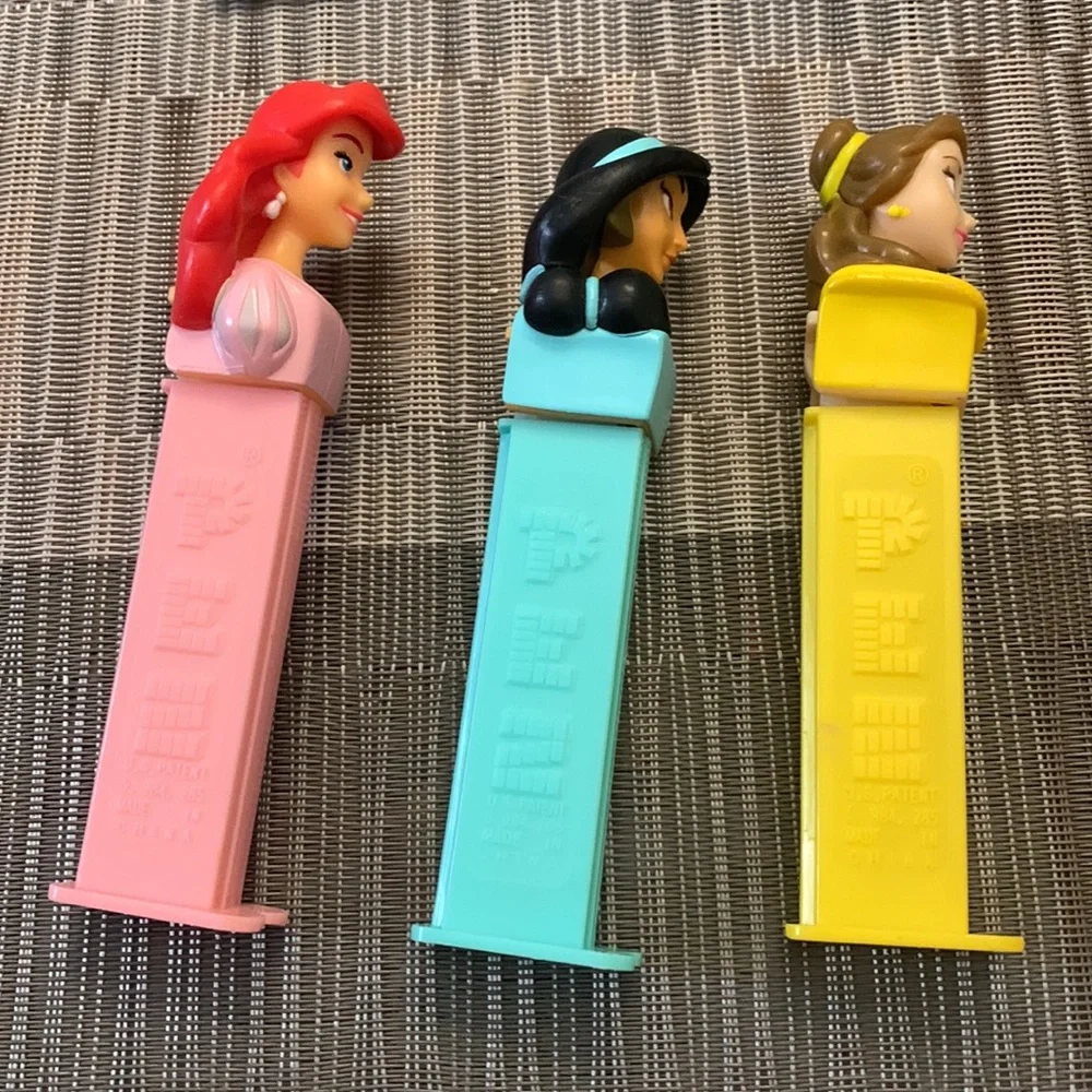 Disney Princess Set of 3 Pez Dispensers Ariel jasmine Belle - Picture 3 of 3